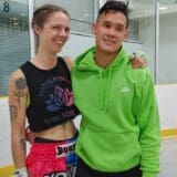 Fehn Foss and Cory Liu at Muay Thai Fight - Lotus Fitness