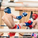 Phil Kalicki Catches Push Kick During Muay Thai Fight Toronto